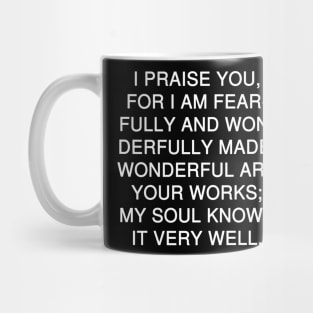 Psalm 139:14 Bible Verse ESV Text Mug